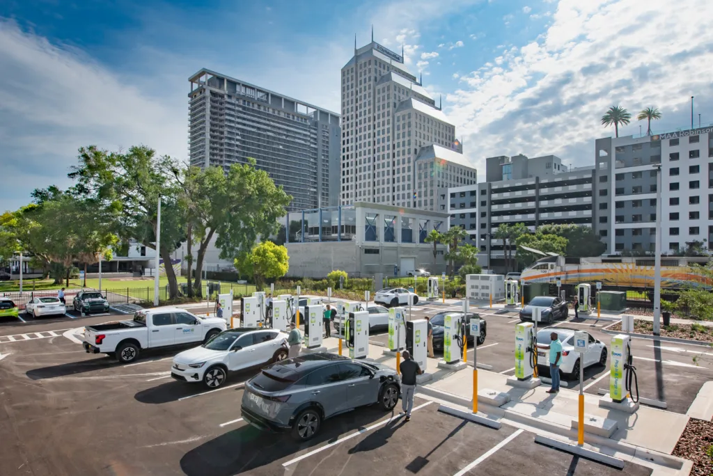 EV charging park near downtown Orlando